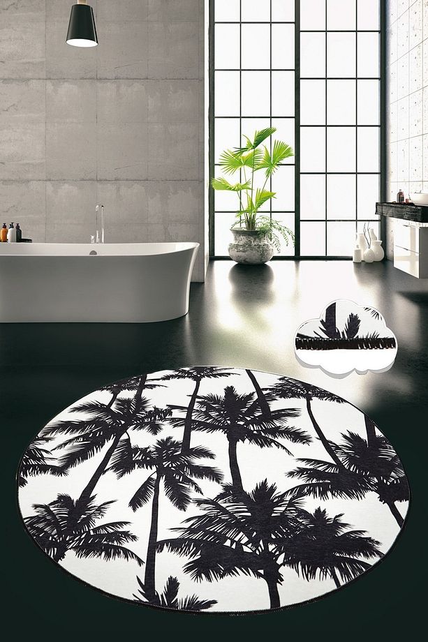 Palm Çap 100 Cm Banyo Halısı Djth - 1