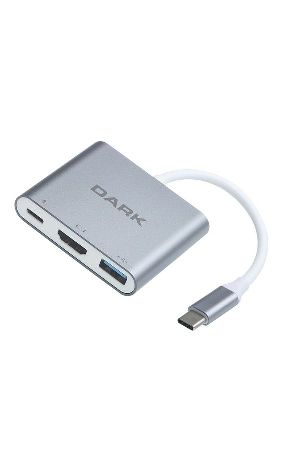 3 In 1 Usb3.1 Type C Erkek Hdmi Dönüştürücü (4k Uhd 60hz) / Usb 3.1 Type C Şarj Dönüştürücü - 3