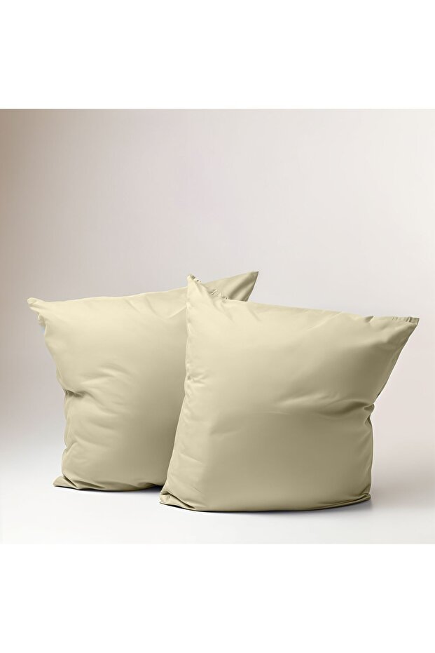 100% Cotton 70X70Cm Square Pillowcase & Cushion Cover Set of 2 62 Thread Count (155 Tc)