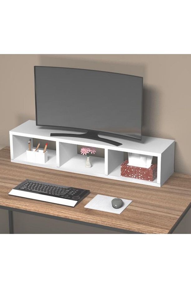 bilgisayar pc monitör yükseltici raflı - 1