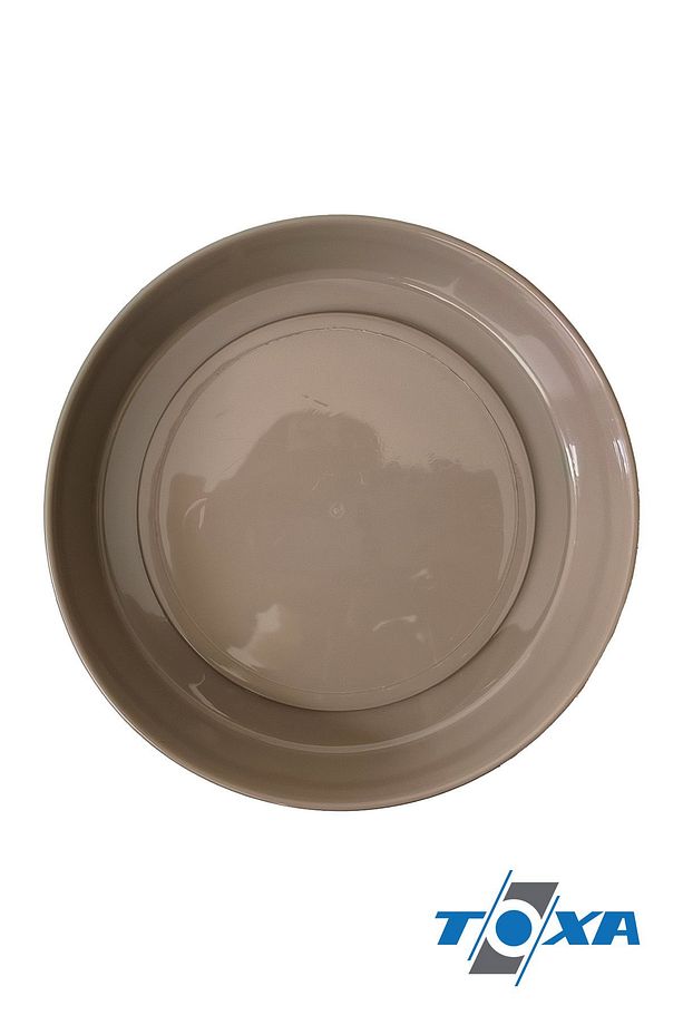 Saksı Tabağı 34cm Klasik Tabak No12 Tabak Kahve Serinova Parlak Plastik Altlık - 4