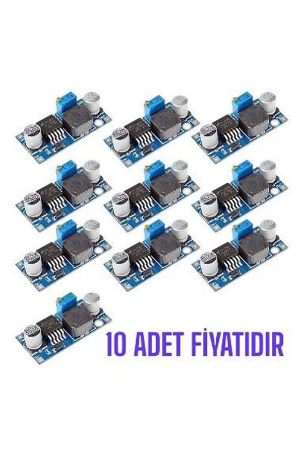 LM2596 Mini Ayarlanabilir 3A Voltaj Regülatör Kartı - 10 ADET - 1