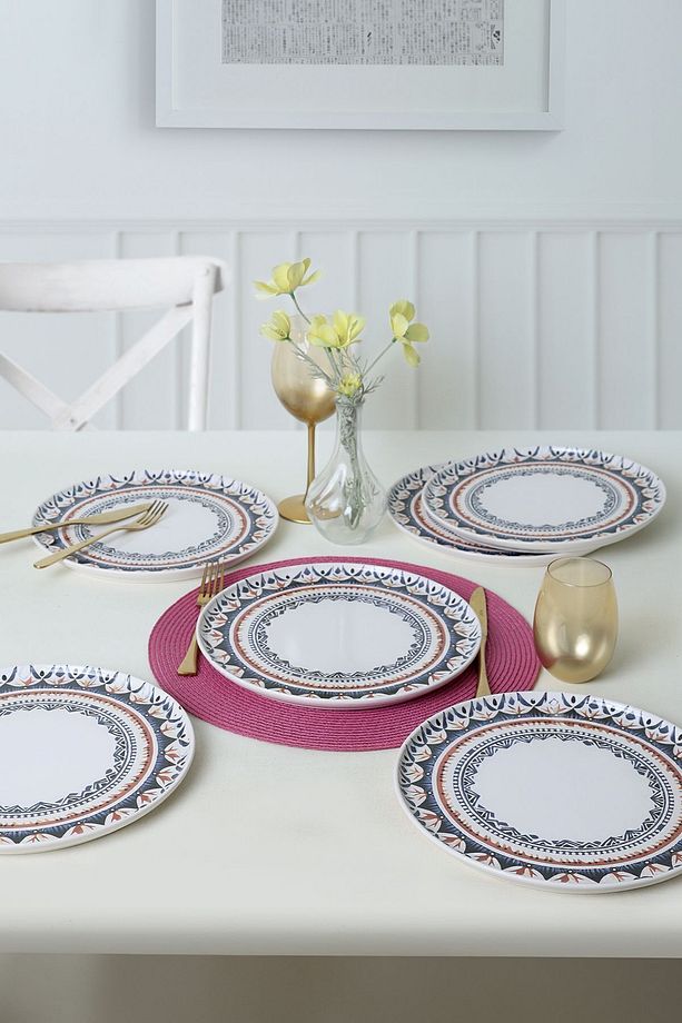 Ethnic Nordic Servis Tabağı 28 Cm 6 Adet 21618 - 4