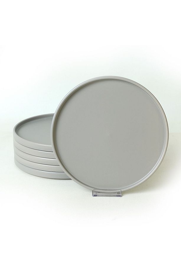 Mat Gri Stackable Servis Tabağı 27 Cm 6 Adet 995 - 4