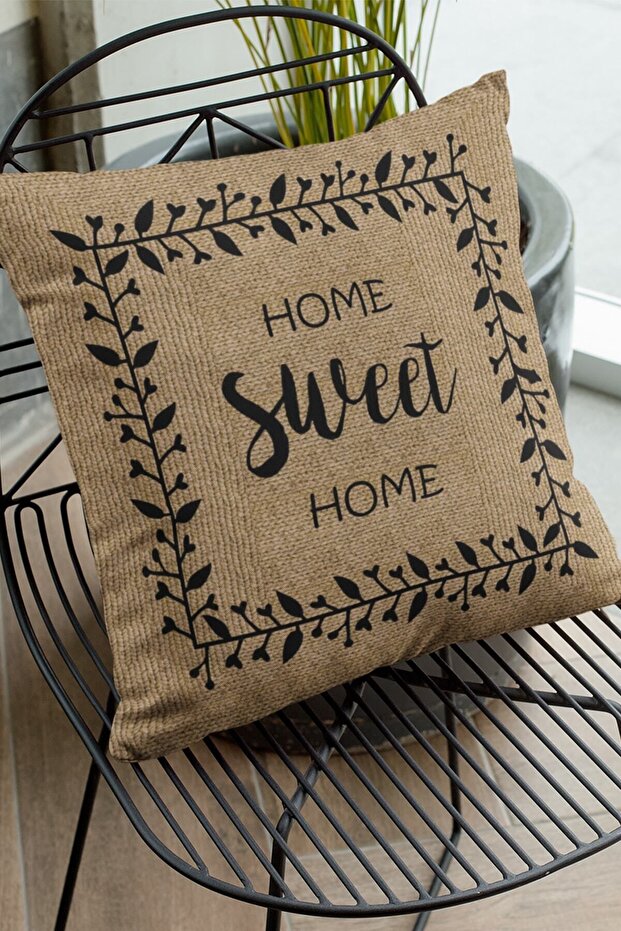 43x43cm Premium Thai Feather Woven Fabric Double Sided Straw Look Throw Pillow Pillow Case Krl184