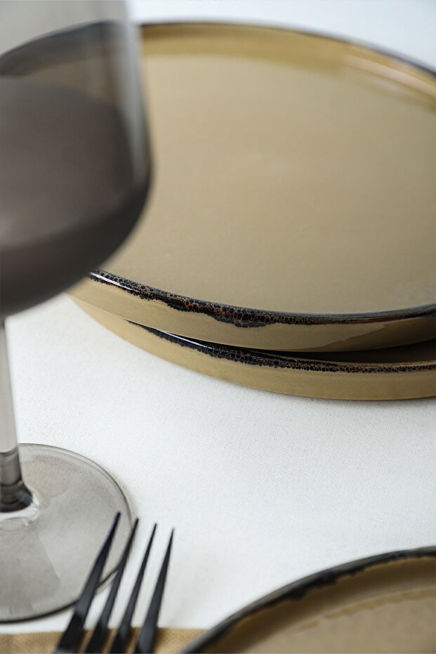 Vintage Style Stackable Servis Tabağı 27 Cm 6 Adet 21734 - 5