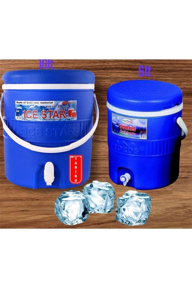 Water Thermos with Tap, Picnic Thermos, Double 6Lt and 16Lt