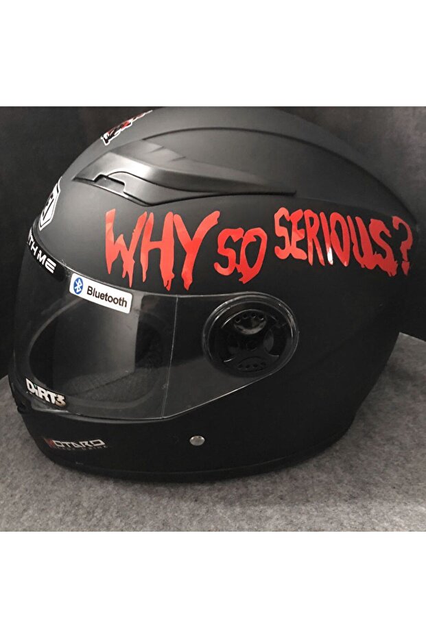 Why So Serious Sticker Motor, Helmet, Laptop, Car Sticker 15x8 Cm