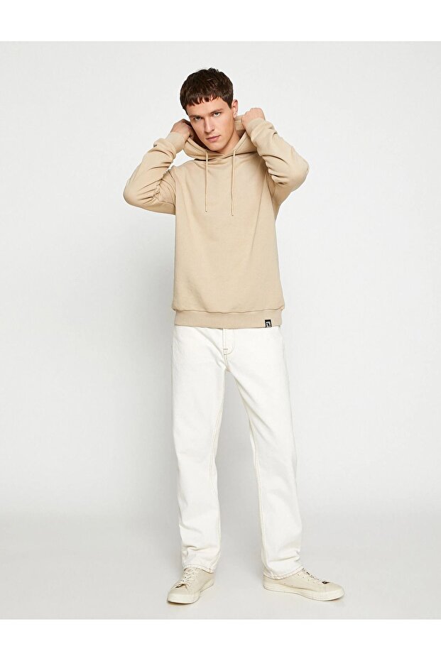 Erkek Basic Kapşonlu Sweat - 8