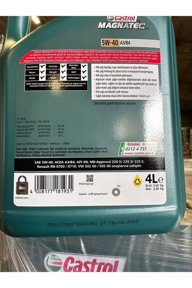 Magnatec 5w40 A3/b4 4lt 2024 Üretim - 3