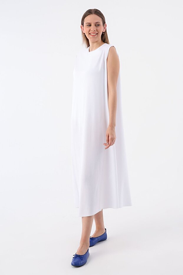 White Basic Dress Lining
