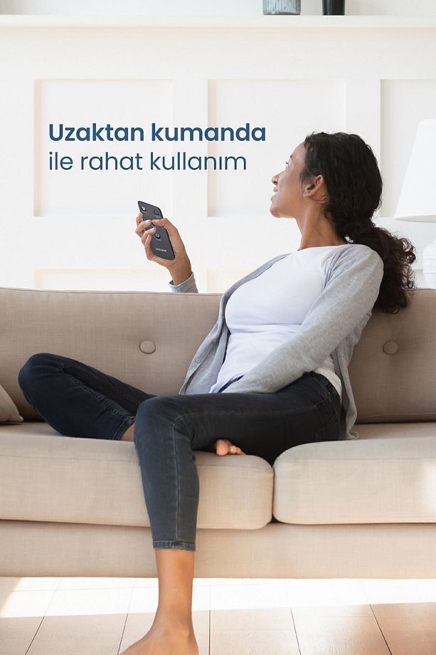 Airbot Dokunmatik Led Ekranlı Hız ve Zaman Ayarlı Salınımlı Uzaktan Kumandalı Kule Tipi Vantilatör - 8