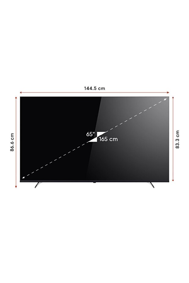 YE-65020GFSG5 65" 165 Ekran Uydu Alıcılı 4K Ultra HD Google Android Smart LED TV - 5