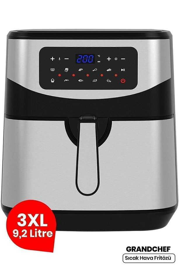 Grandchef 9.2 Litre Dokunmatik Airfryer Yağsız Sıcak Hava Fritözü - 1