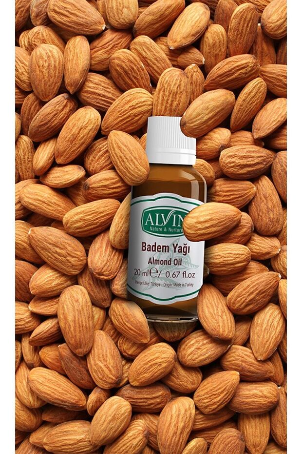 Badem Yağı (Almond Oil), Doğal, 20 ml - 5