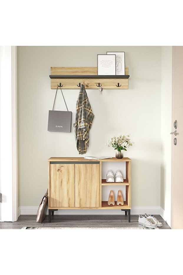 Aristo Ayakkabılık Portmanto Vestiyer Askılık Keçe-antrasit Ar11-ka - 1