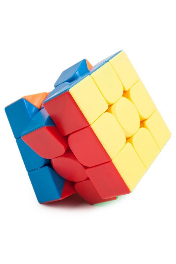 Moyu Meilong 3X3 Classic Speed Cube - 3X3 Stickersız Klasik Hızlı Rübik Zeka Küpü - 4