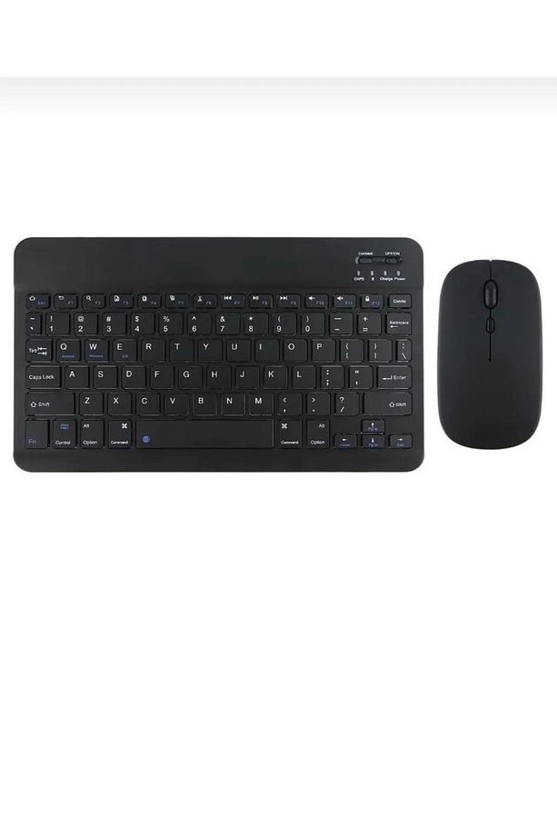 Siyah GLB-04 Bluetooht Kablosuz Klavye Mouse Seti - 4