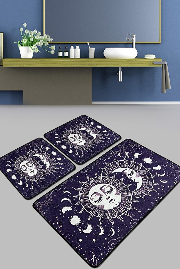 Aten Bathroom Rug Set of 3