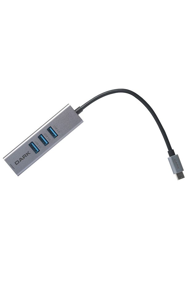 DK-AC-U31X3GL USB3.1 TypeC - 3 x USB3.0 HUB ve 1 x Gigabit Ethernet - 3
