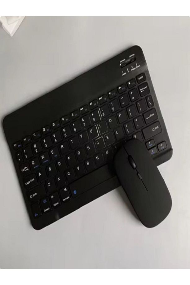 Siyah GLB-04 Bluetooht Kablosuz Klavye Mouse Seti - 2