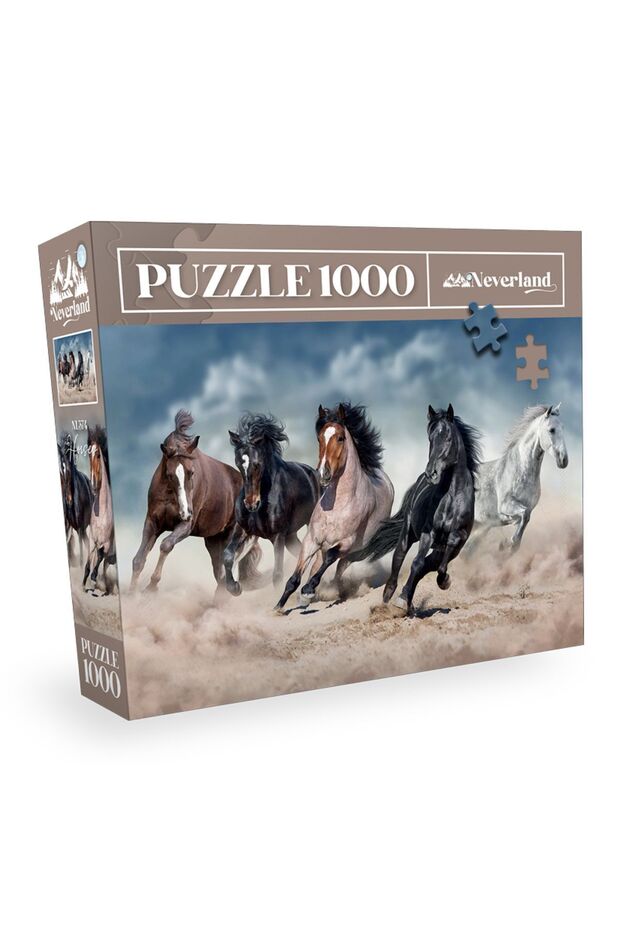 لغز 1000 قطعة - الخيول (الخيول)