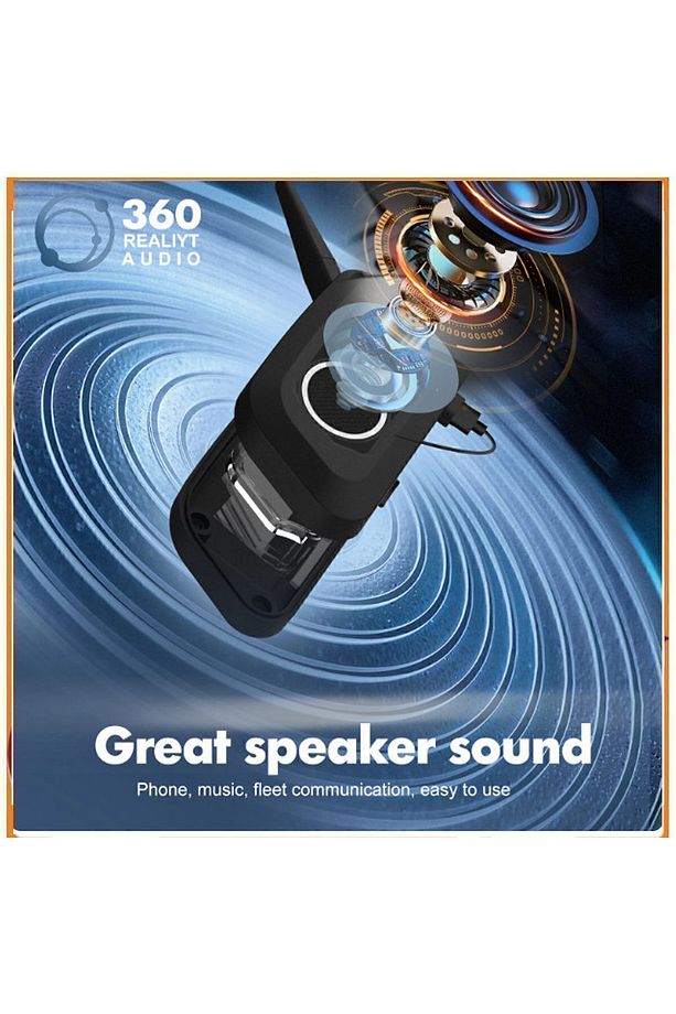 V6 Plus Motorsiklet Kaskı intercom Su Geçirmez 1200 m - 3