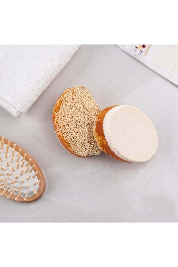 Pumpkin Fiber Honey Rice Soap