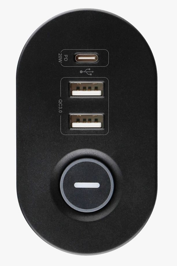 Masa Tipi PD20W Akım Korumalı 3'lü Priz 2xUsb 1xType-C Girişli Kablolu Priz - 7