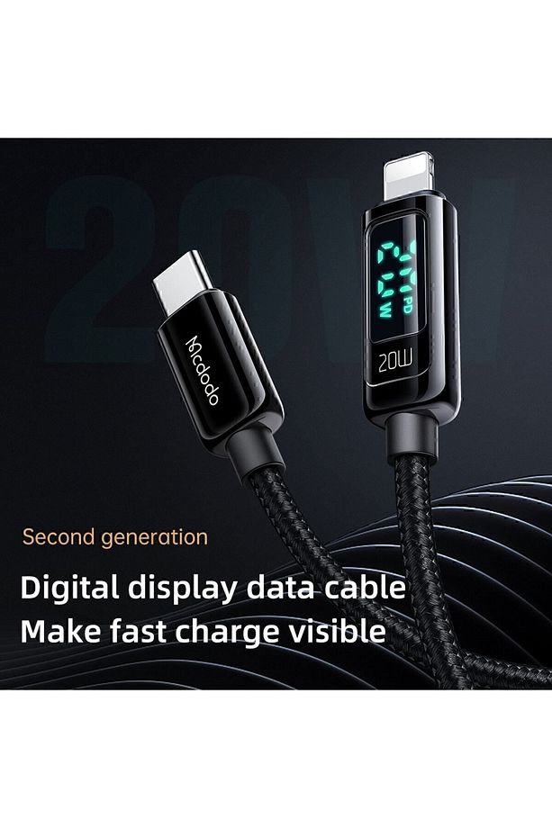 Ca-8810 20w Dijital Göstergeli Type-c To Lightining Pd-data Şar - 8