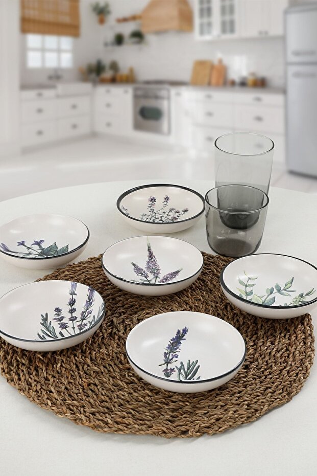 Flower Garden Ring Snack Bowl/Sauce Dish 13 cm 6 Pieces