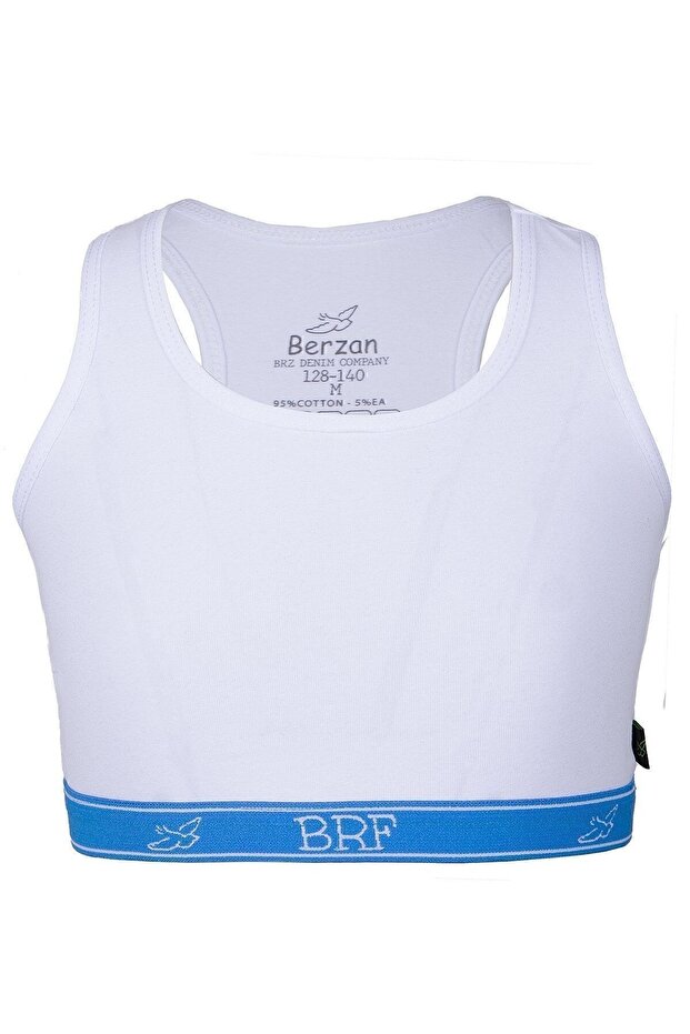 Girl's Bustier | Crop Tank Top | Athlete Athlete | White