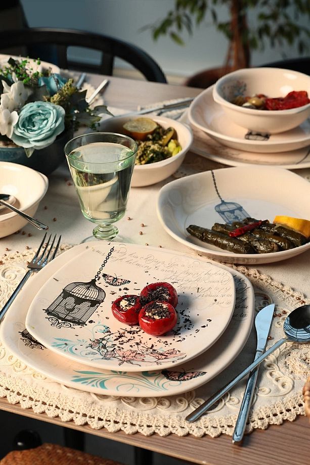 Retro Yemek Takımı 24 Parça 6 Kişilik - 4