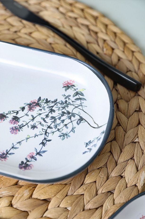 Çiçek Bahçesi Noyan Kayık Tabak 28 Cm 2 Adet 18938 - 4