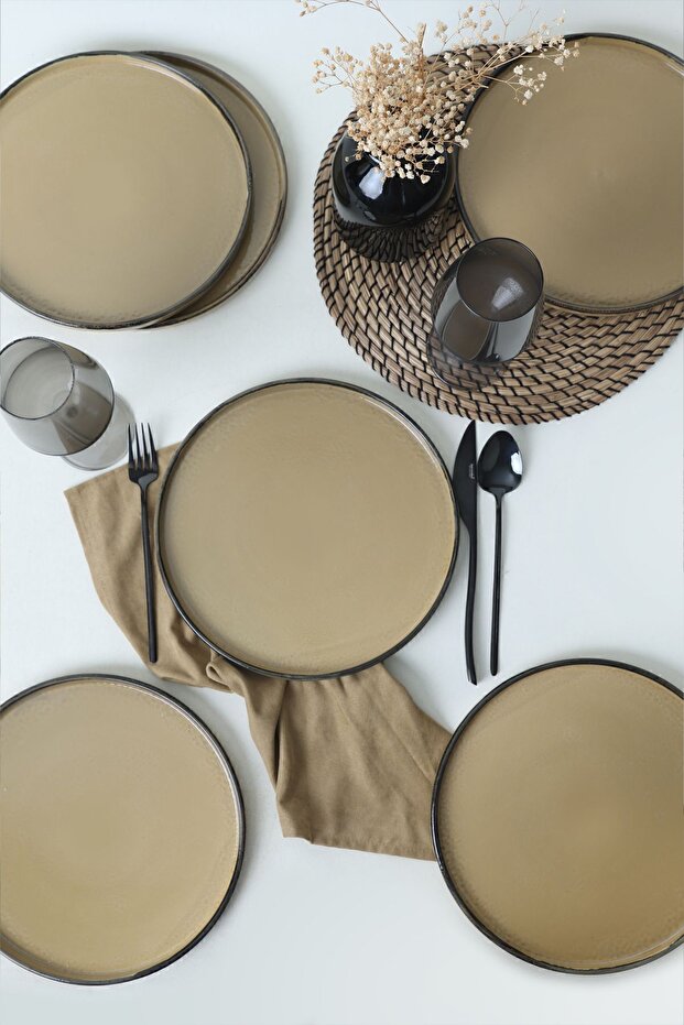 Vintage Style Stackable Servis Tabağı 27 Cm 6 Adet 21734 - 6