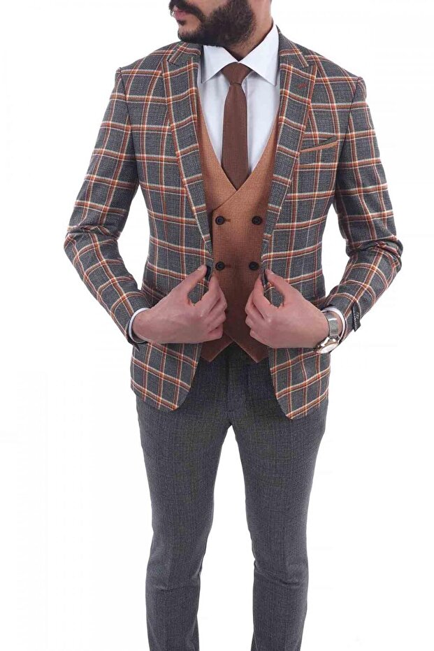 بدلة Slimfit Drop 6 المختلطة