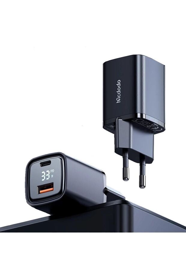 Ch-1701 Dijital Ekran 33w Usb Typec Girişli Hızlı Şarj Adaptörü - 3