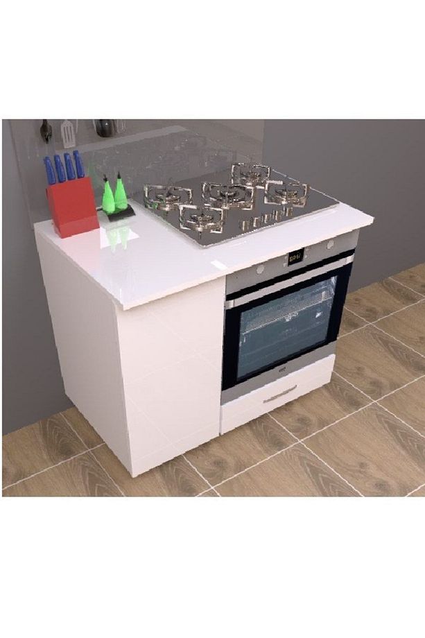 Ankastre Fırın Ve Ocak Dolabı Set Üstü Ocak Dolabı Çok Amaçlı Dolap Mutfak Dolabı - 1