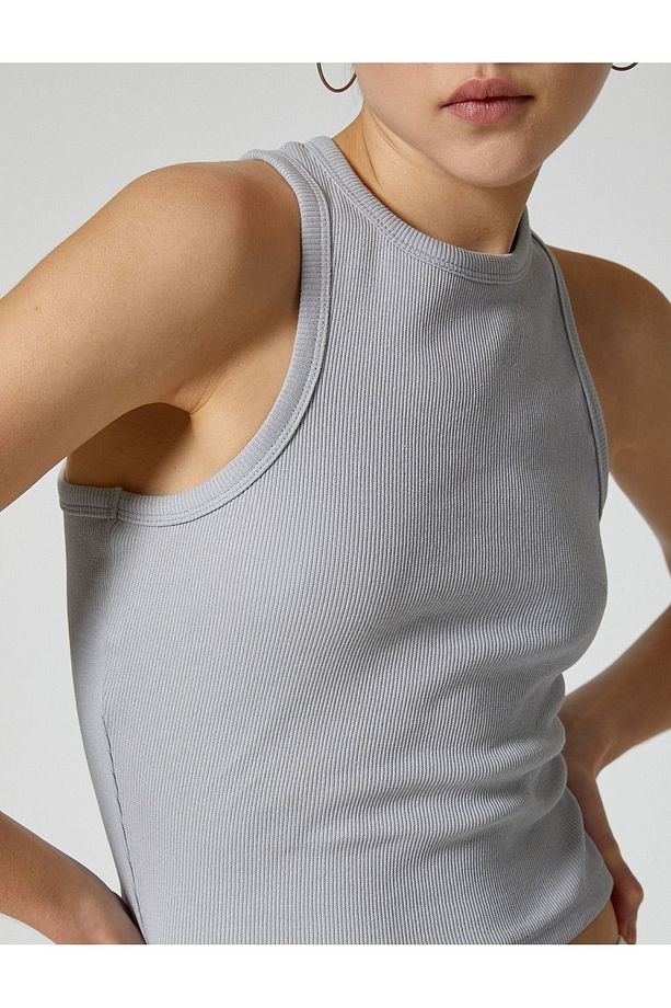 Kadın Basic Halter Bluz - 5
