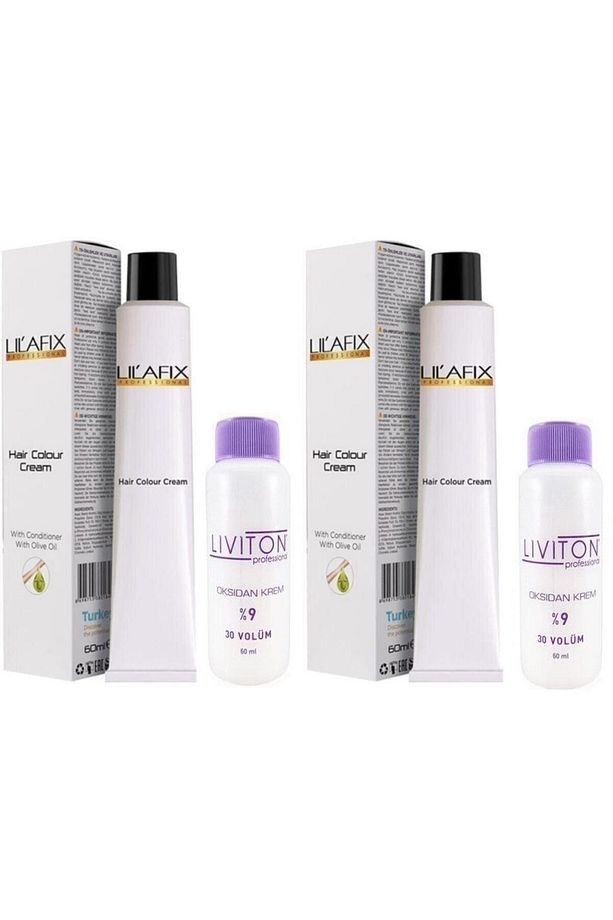 5/1 Küllü Açık Kahve Saç Boyası 60 Ml. ( 2 Adet ) Liviton 30 Volüm Oksidan 60 Ml. ( 2 Adet ) - 1