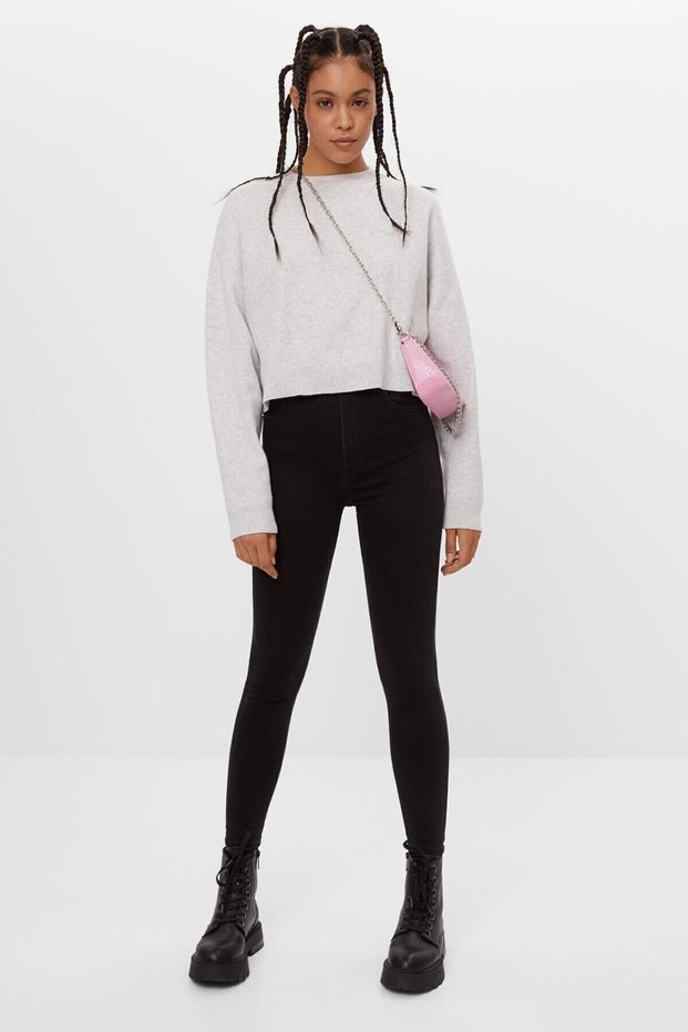 Alexis E.X.T.R.A High Waist Black Jeans S.I.M.S.I.Y.A.H (S.O.L.M.A.Z Shaper) Slim Fit