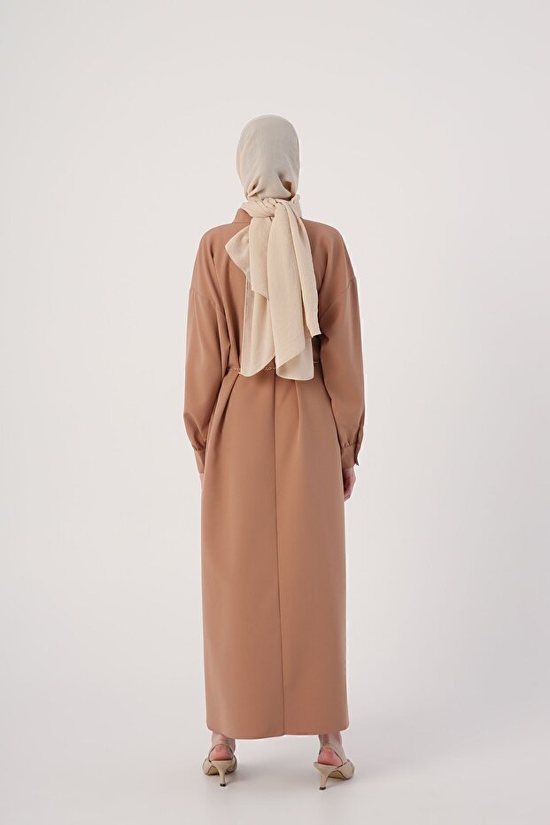 Šaty Earth Belt s oválnými rozparky na bocích - 4