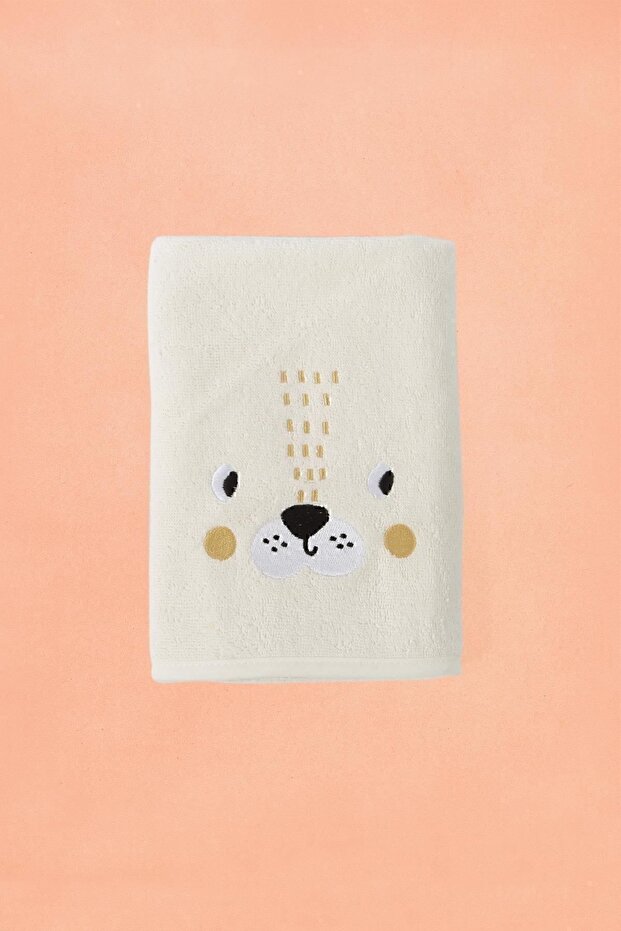 King 100% Cotton Baby Towel Cream 50X75 cm