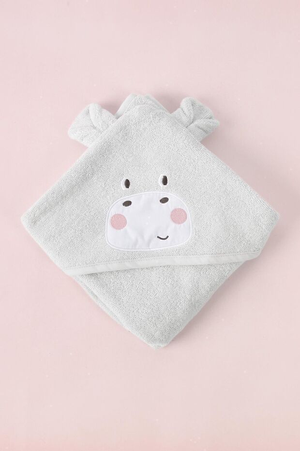 Hipo 100% Cotton Baby Swaddle Light Gray 75X75 cm