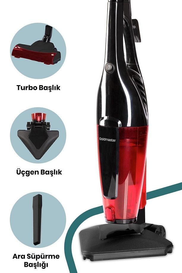 Joker Turbo Başlıklı 5 Özel Filtreli Cyclone Dikey Ve Elde Elektrikli Süpürge 5 Yıl Garantili - 3