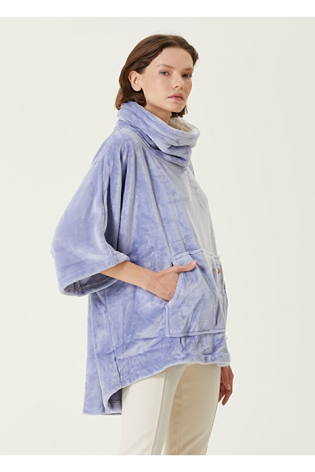 Es Parla Ruby Panço Mavi Oversize - 4