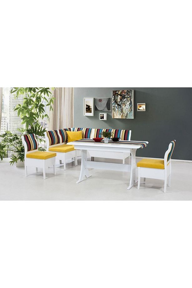 Aras Mutfak Köşe Takımı Sarı - 1