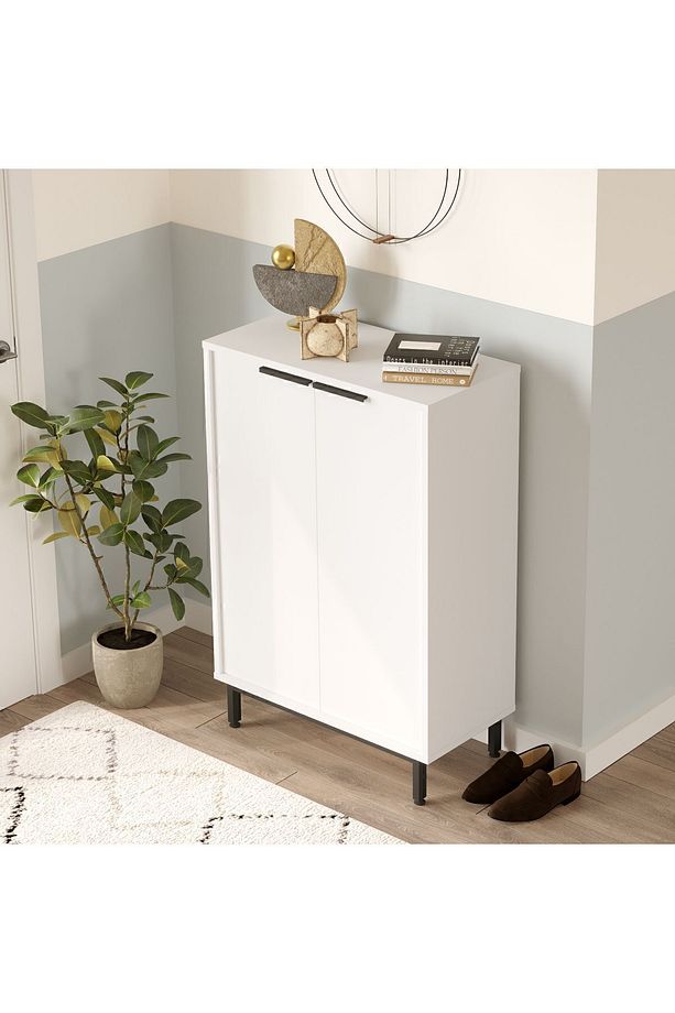 Artego Ayakkabılık Metal Ayaklı 5 Raflı Beyaz AG1-W - 2