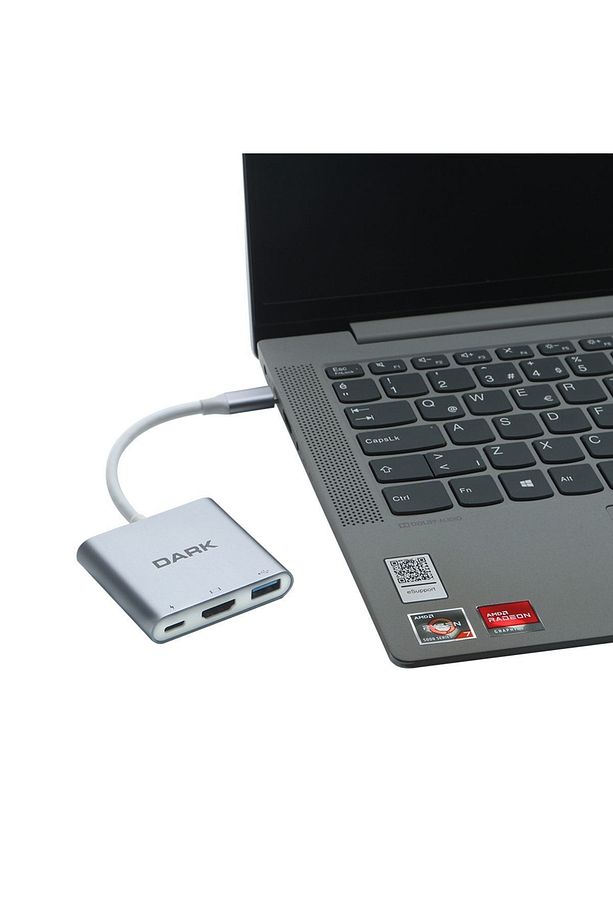 3 In 1 Usb3.1 Type C Erkek Hdmi Dönüştürücü (4k Uhd 60hz) / Usb 3.1 Type C Şarj Dönüştürücü - 6