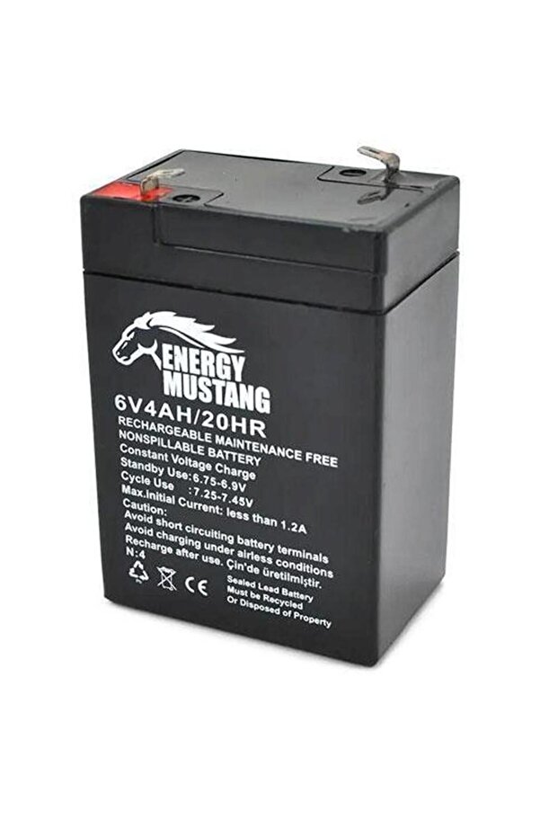 6 Volt 4 Amper Mustang Akü - 2